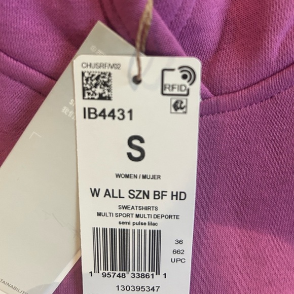 Women's Adidas All SZN Multisport Boyfriend Hoodie Size S - Picture 10 of 11